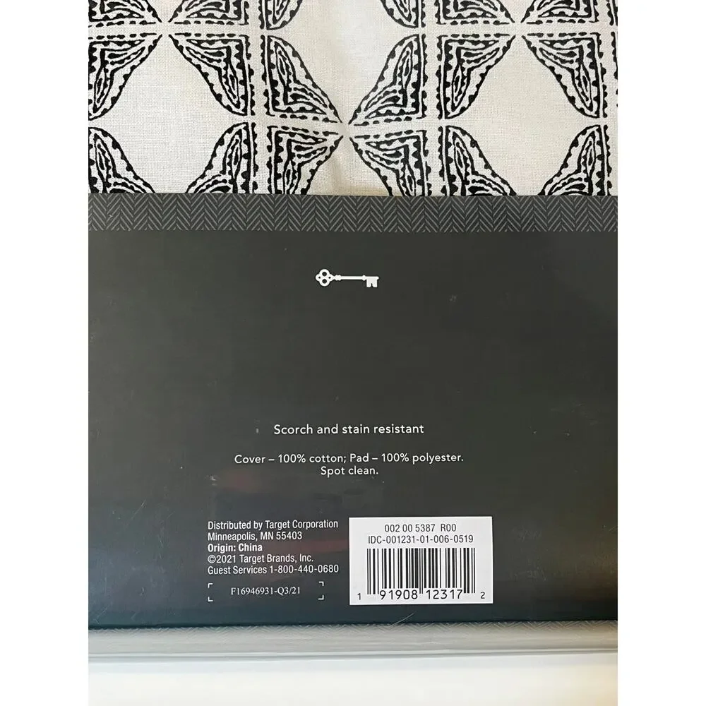 Ironing Board Cover Padded Black White Cotton Iron Cloth Standard Threshold New